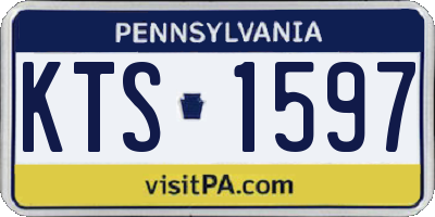 PA license plate KTS1597