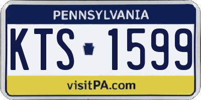 PA license plate KTS1599