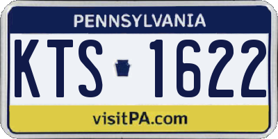 PA license plate KTS1622