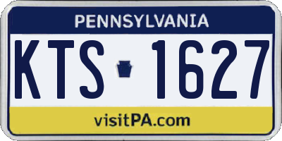 PA license plate KTS1627
