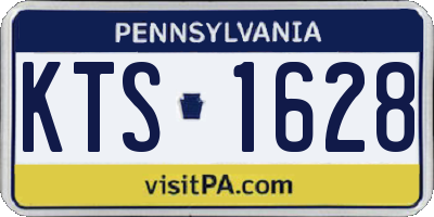 PA license plate KTS1628