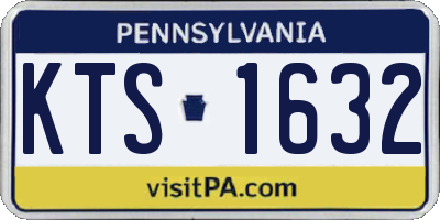 PA license plate KTS1632