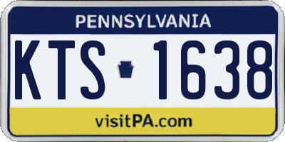 PA license plate KTS1638
