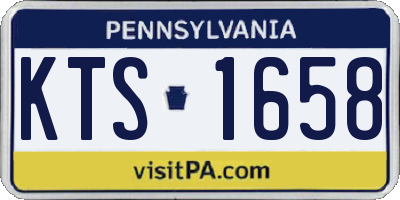PA license plate KTS1658