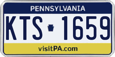 PA license plate KTS1659