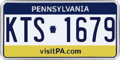 PA license plate KTS1679