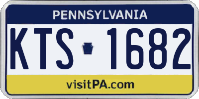 PA license plate KTS1682