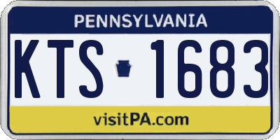 PA license plate KTS1683