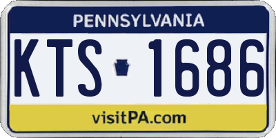 PA license plate KTS1686