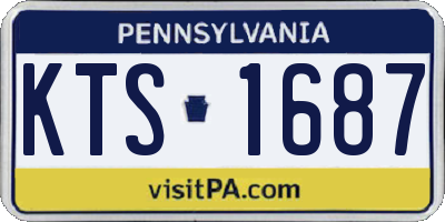 PA license plate KTS1687