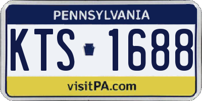 PA license plate KTS1688