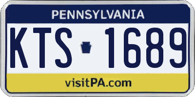 PA license plate KTS1689