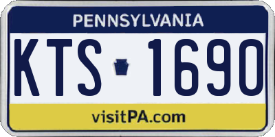 PA license plate KTS1690