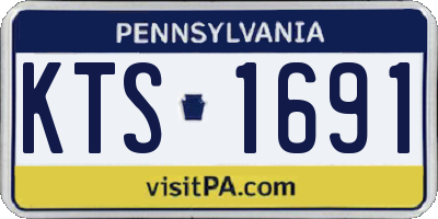 PA license plate KTS1691
