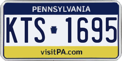 PA license plate KTS1695