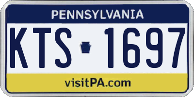 PA license plate KTS1697