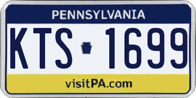PA license plate KTS1699