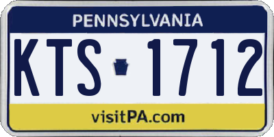 PA license plate KTS1712