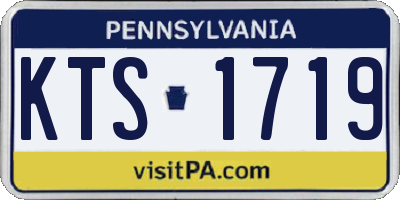 PA license plate KTS1719