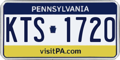 PA license plate KTS1720