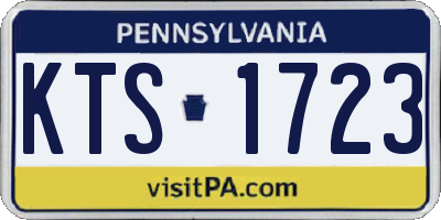 PA license plate KTS1723