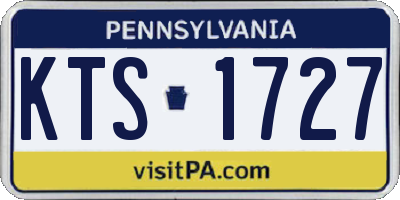 PA license plate KTS1727
