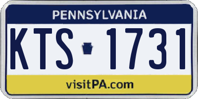 PA license plate KTS1731