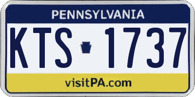 PA license plate KTS1737