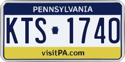 PA license plate KTS1740