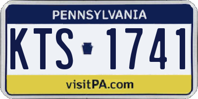PA license plate KTS1741
