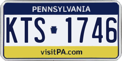 PA license plate KTS1746