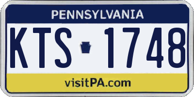 PA license plate KTS1748