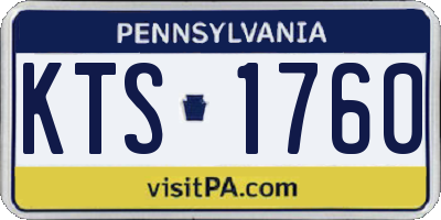 PA license plate KTS1760