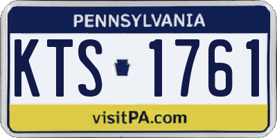 PA license plate KTS1761