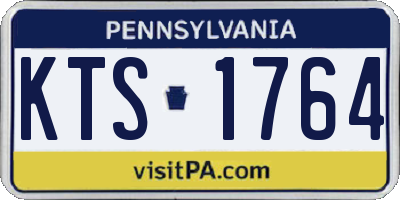 PA license plate KTS1764