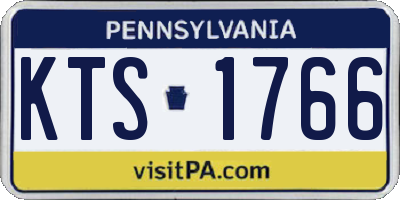PA license plate KTS1766