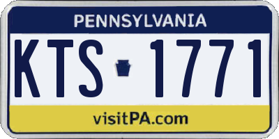 PA license plate KTS1771