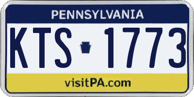 PA license plate KTS1773