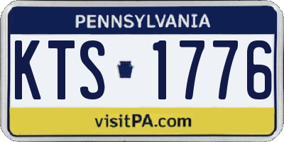 PA license plate KTS1776