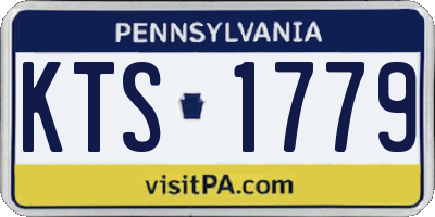 PA license plate KTS1779