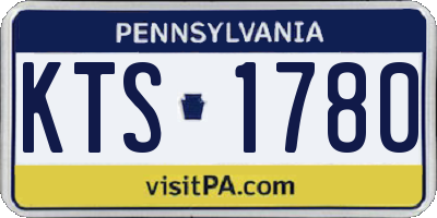 PA license plate KTS1780