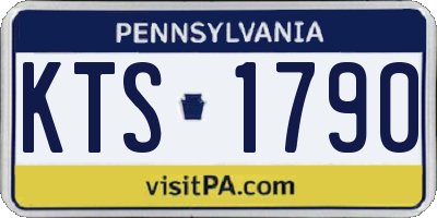 PA license plate KTS1790