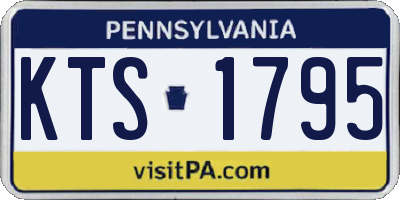 PA license plate KTS1795