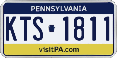 PA license plate KTS1811