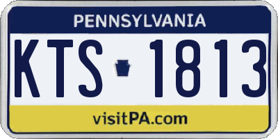 PA license plate KTS1813