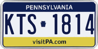 PA license plate KTS1814