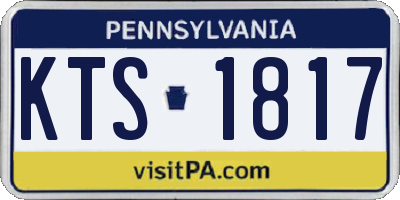 PA license plate KTS1817