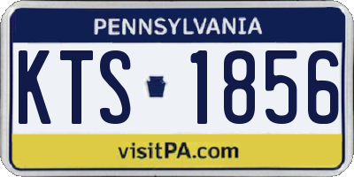 PA license plate KTS1856