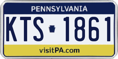 PA license plate KTS1861