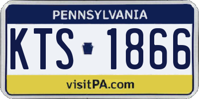 PA license plate KTS1866